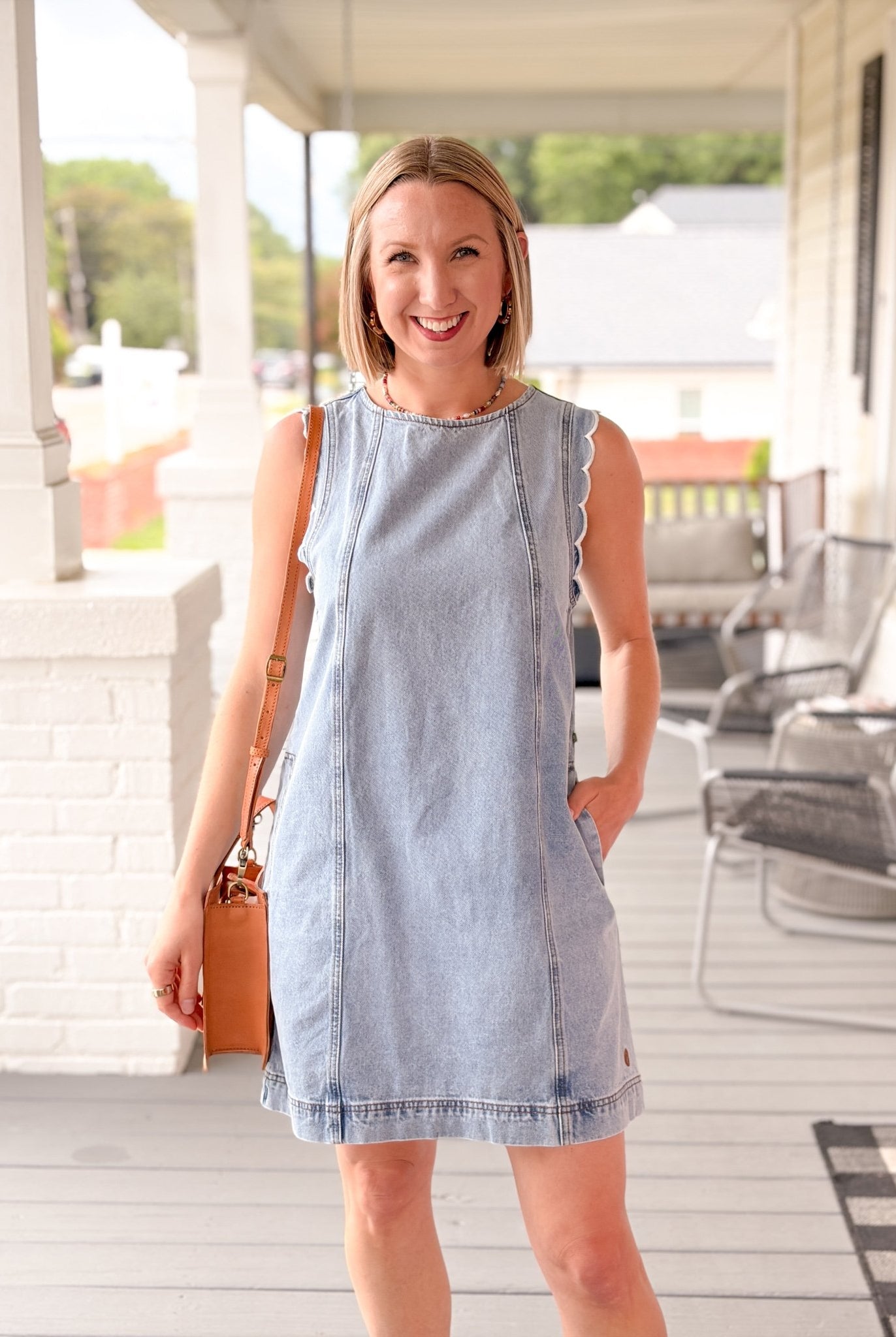 Rose & Lee Co Vito Dress, Bleu Jean Casual Dresses