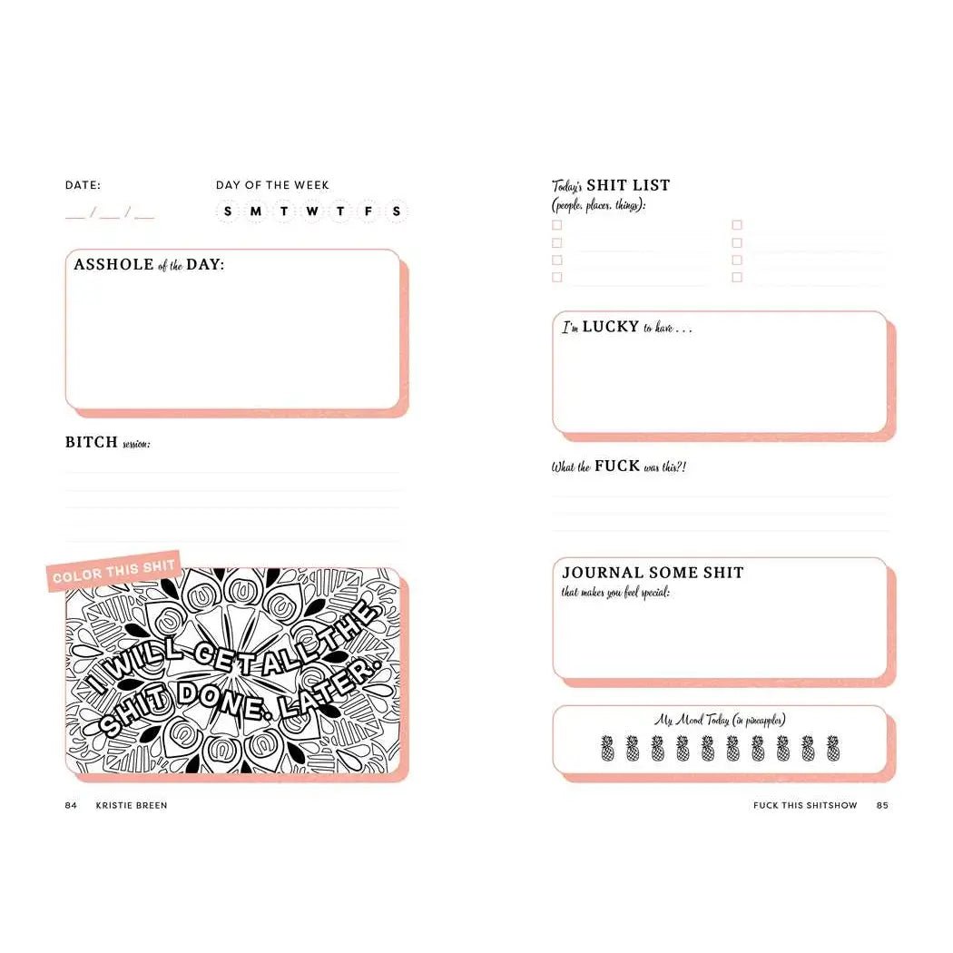 Rose & Lee Co Fuck This Shitshow Book Home & Gifts