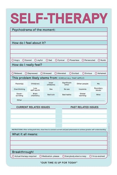 Rose & Lee Co Self - Therapy Pad, Pastel Stationery