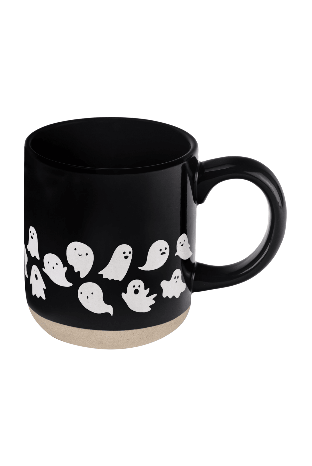 Rose & Lee Co Coffee Mug, Ghost Pattern Stoneware Drinkware