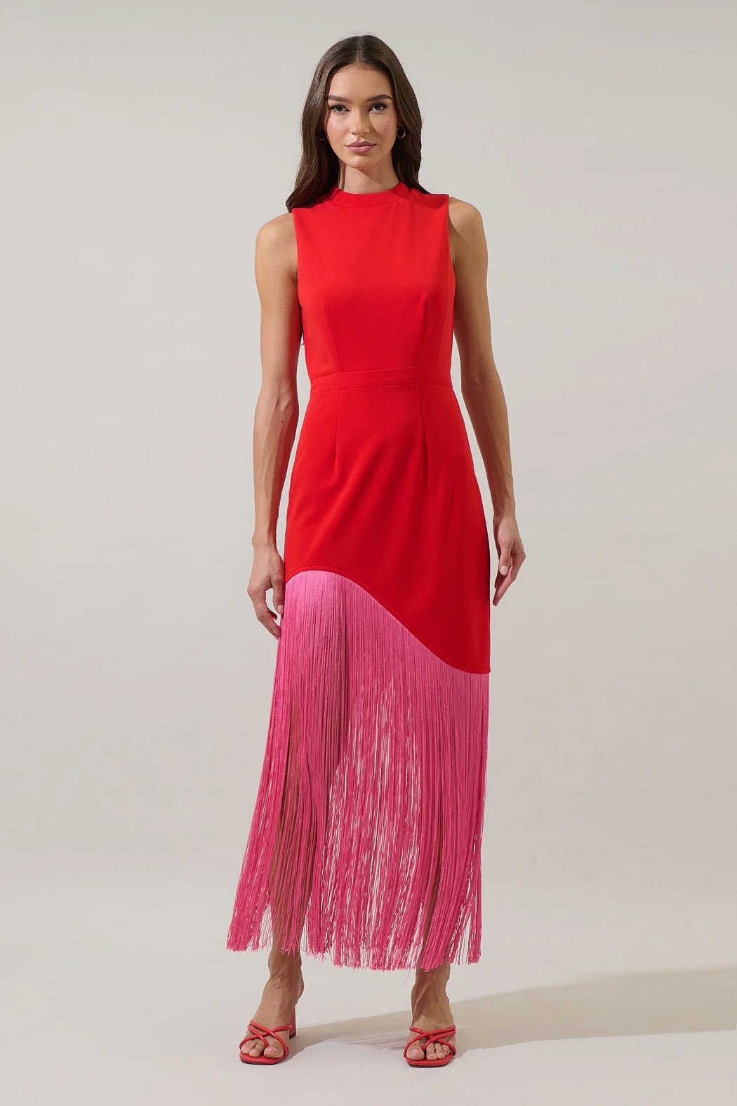 Rose & Lee Co Gigi Dress, Red/Pink Event Dress