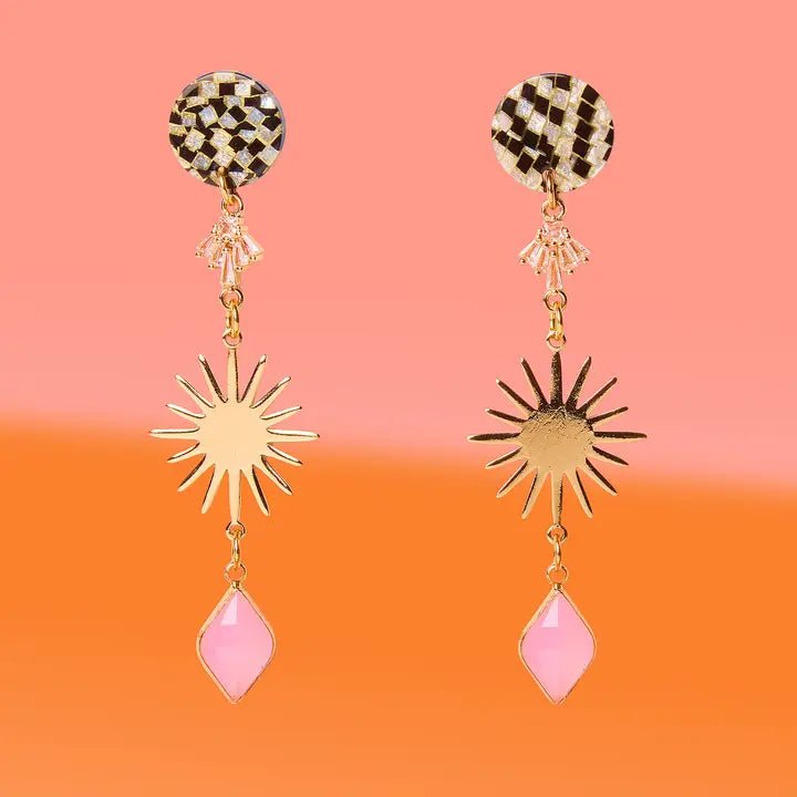 Rose & Lee Co Glam On Edge Dangle Earrings Earrings