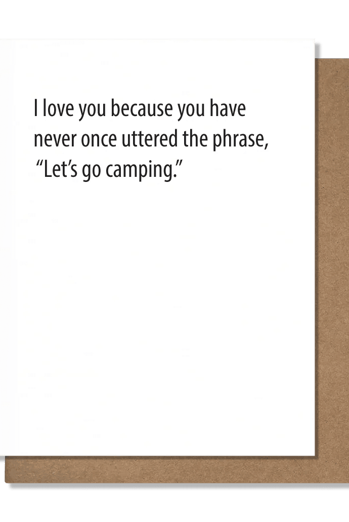 Rose & Lee Co Go Camping Card Stationery