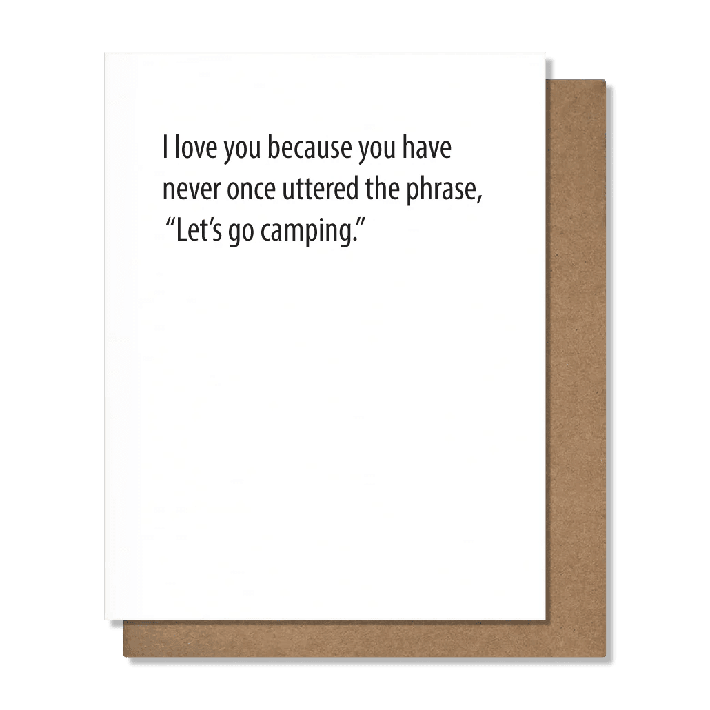 Rose & Lee Co Go Camping Card Stationery