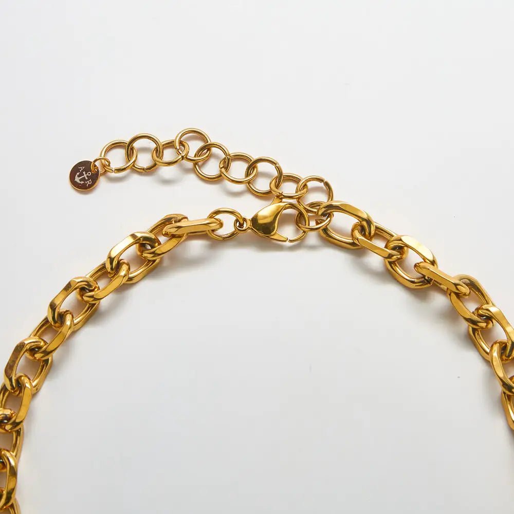 Rose & Lee Co Gold Chunky Cable Chain Necklace Necklaces