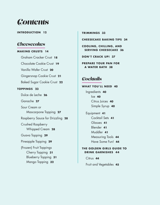 Golden Girls Cookbook