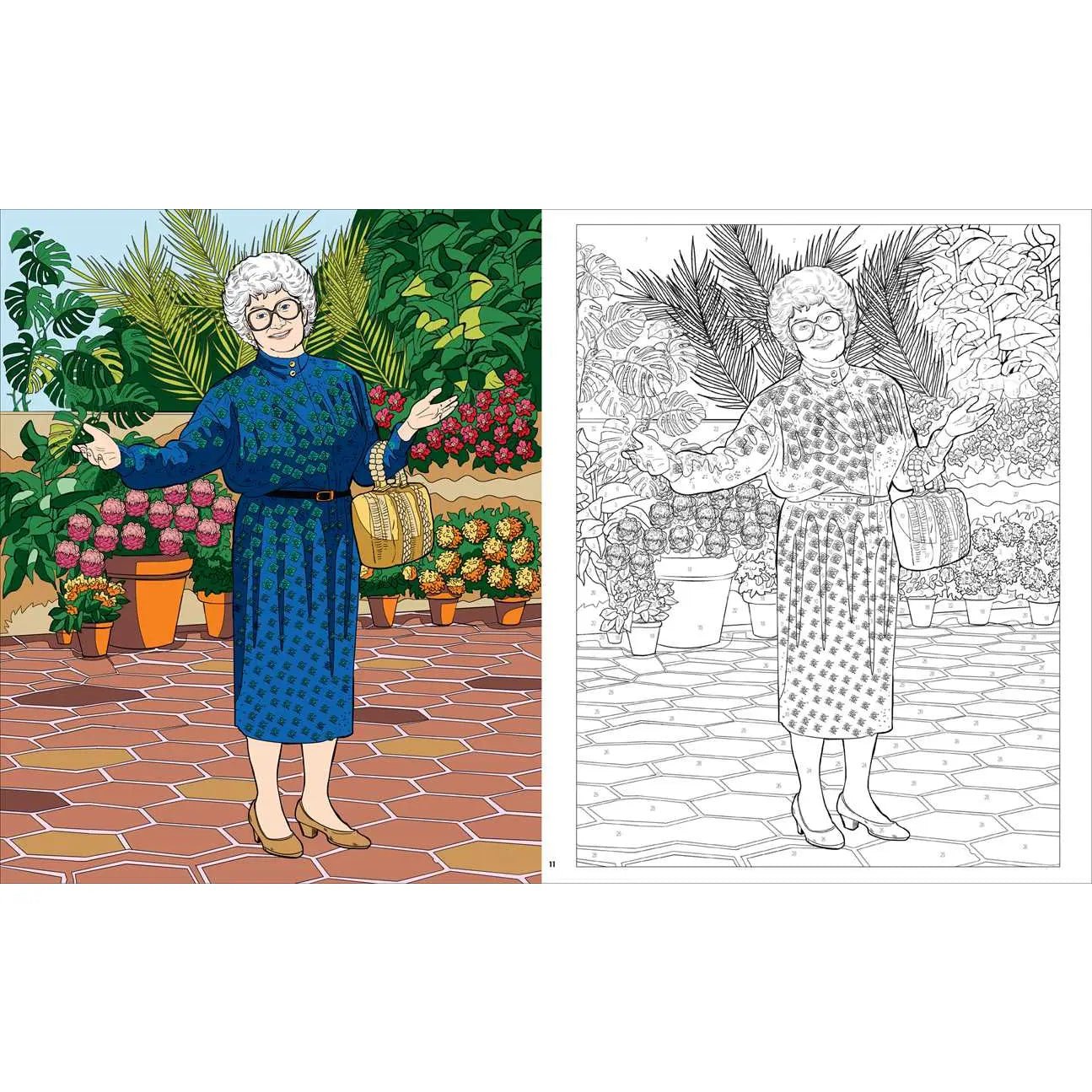 Rose & Lee Co Golden Girls Color - By - Number Coloring Book Home & Gifts