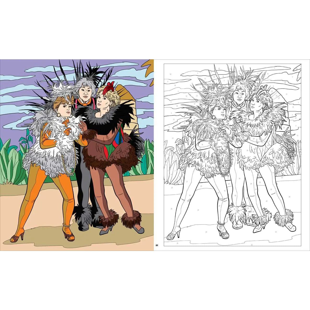Rose & Lee Co Golden Girls Color - By - Number Coloring Book Home & Gifts