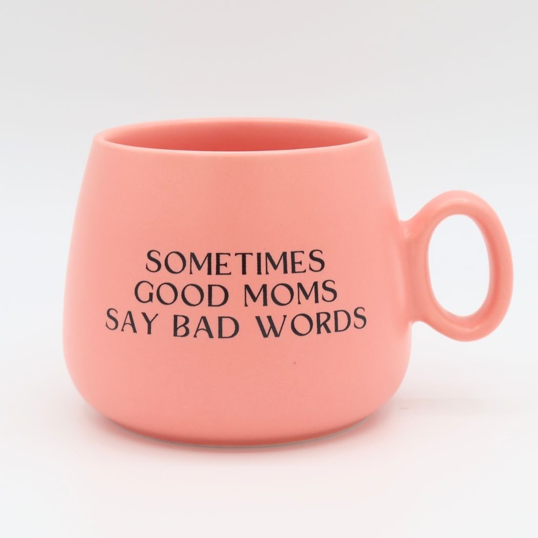 Rose & Lee Co Cappuccino Mug, Sometimes Good Moms Say Bad Words Drinkware