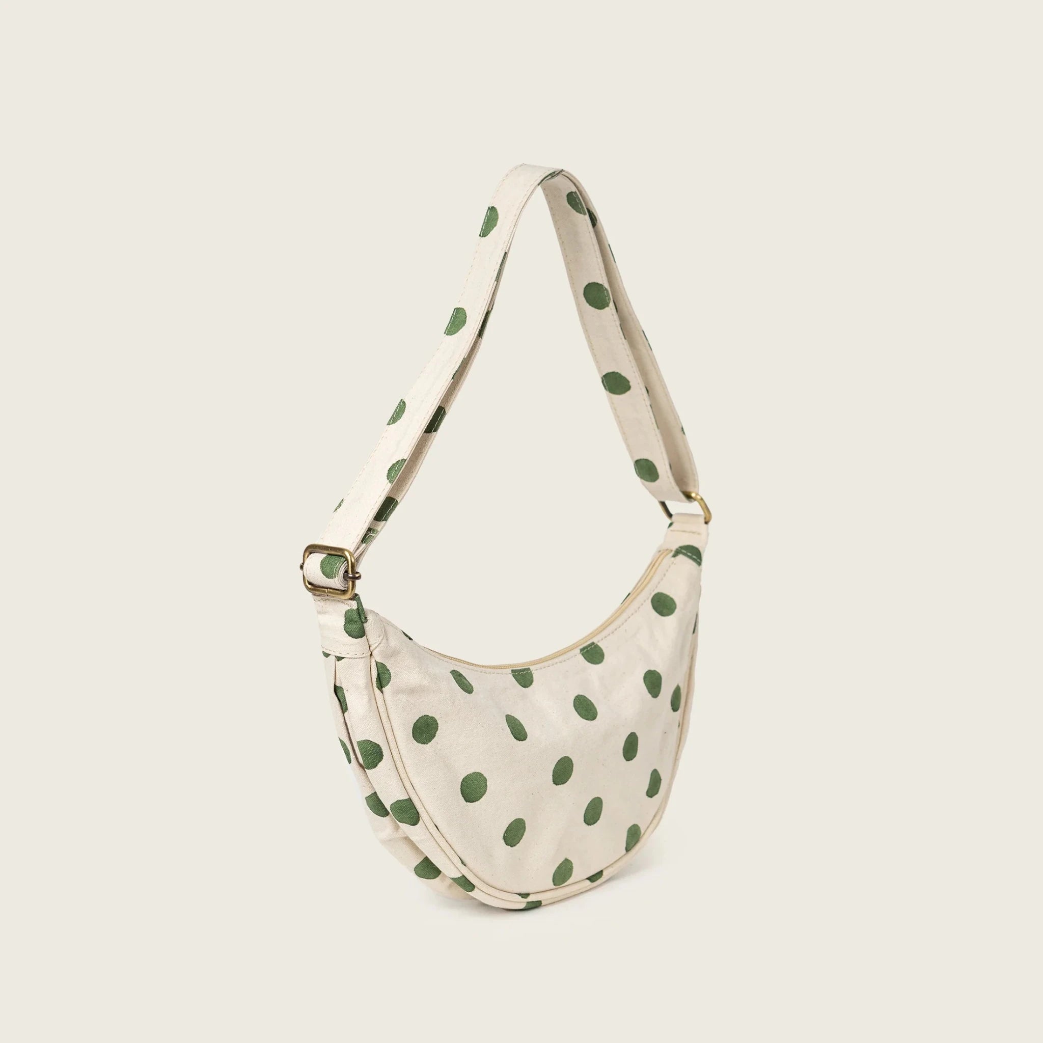 Rose & Lee Co Moon Sling Bag, Olive Dot Bags