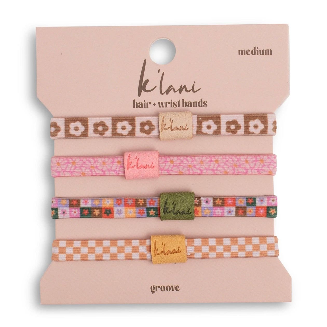Rose & Lee Co Hair Tie Bracelet Set, Groove Accessories