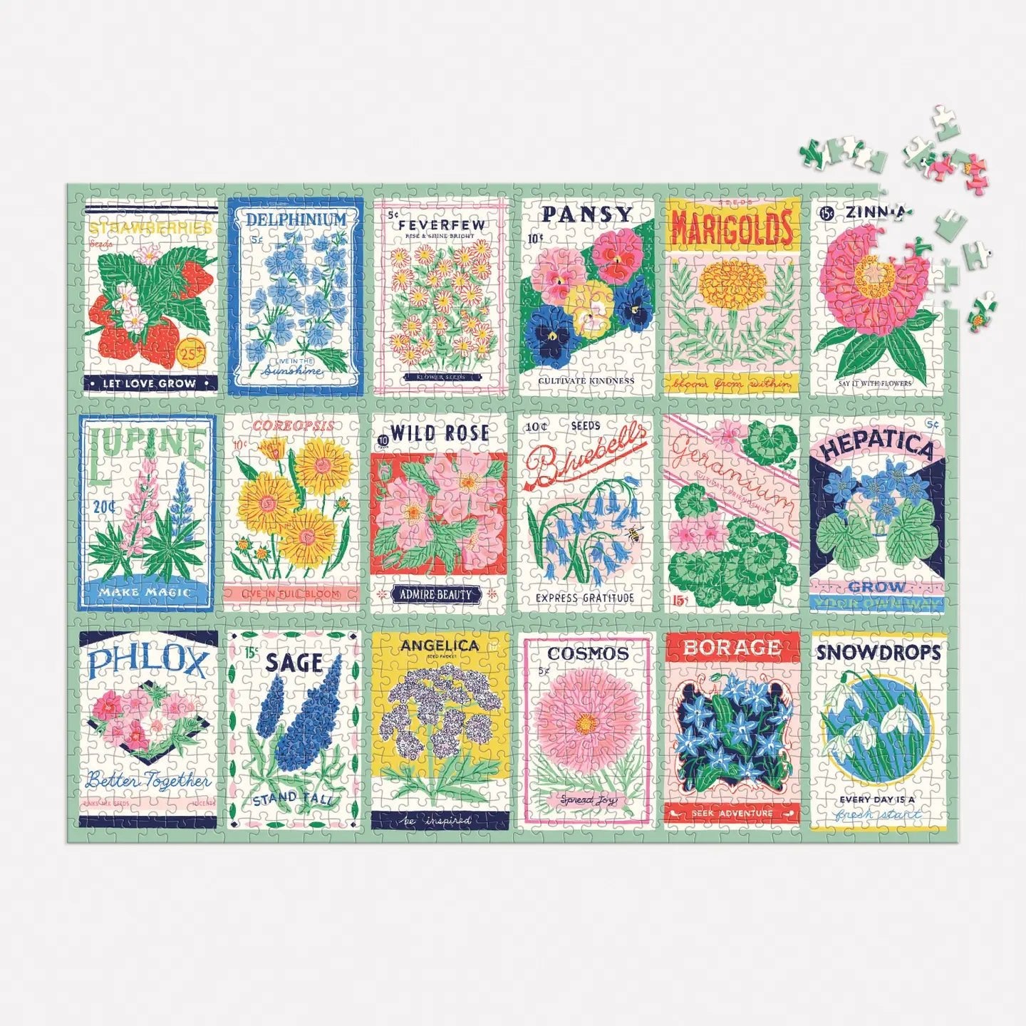 Rose & Lee Co 1000 Piece Puzzle, Grow Your Own Way Home & Gifts