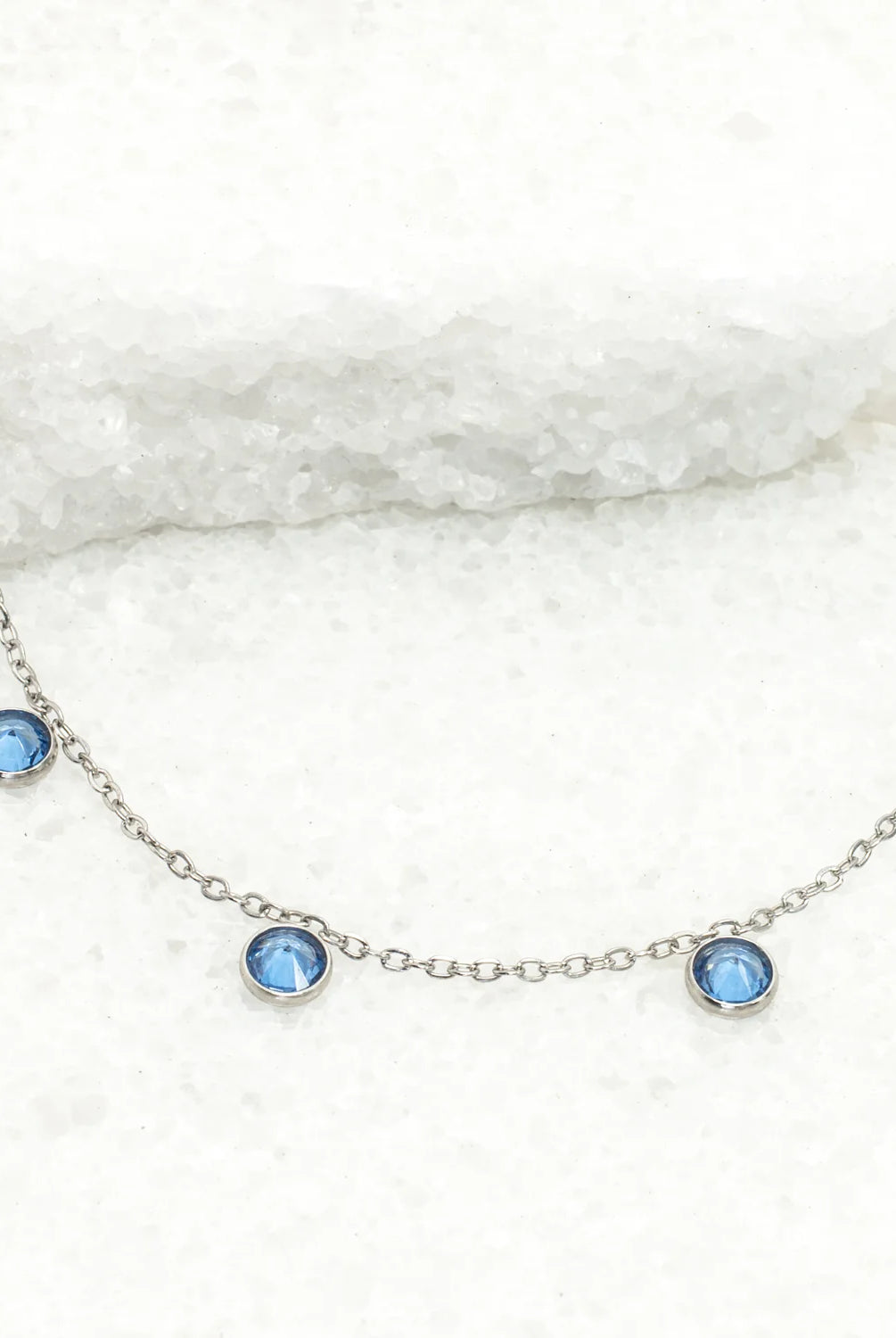 Rose & Lee Co Guiding Lights Necklace, Silver & Blue Necklaces