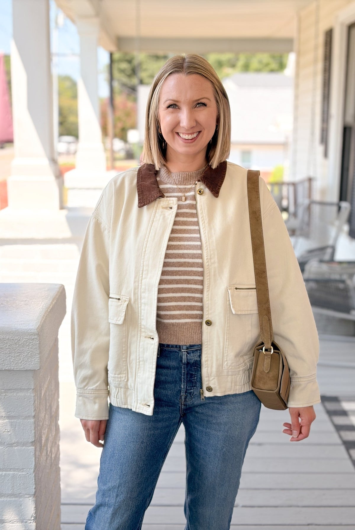 Rose & Lee Co Halli Jacket, Ecru Jackets