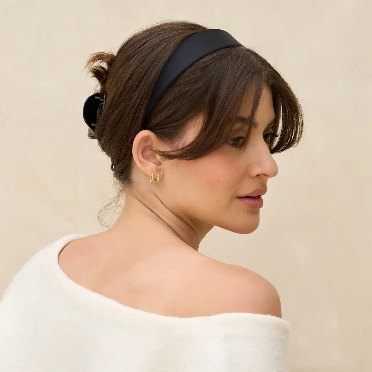 Rose & Lee Co Recycled Fabric Satin & Velvet Headbands, 2pc Set Hair