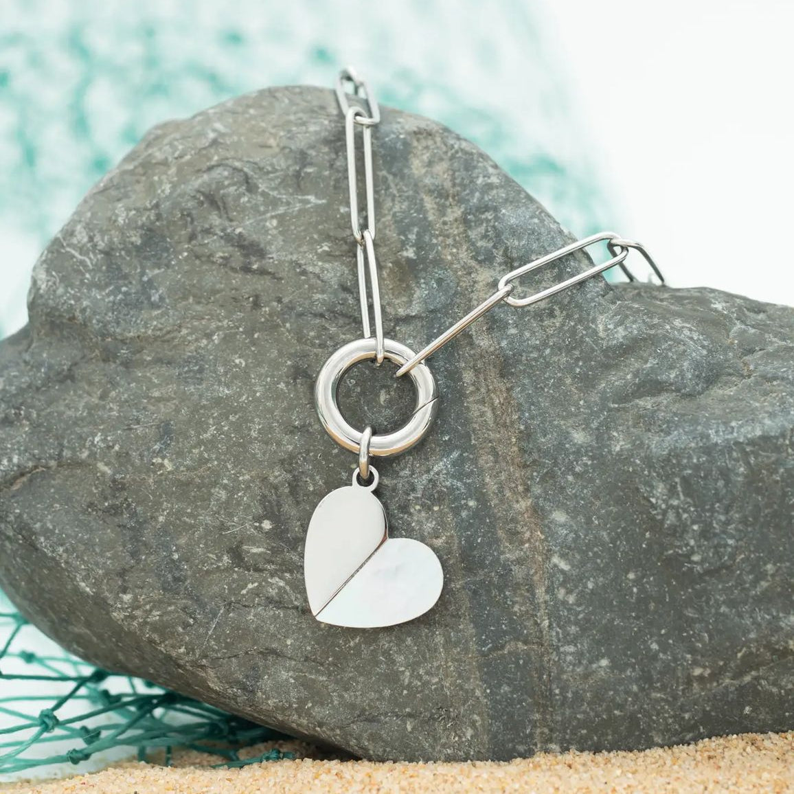 Rose & Lee Co Heart Of Mary Necklace, Silver Necklaces