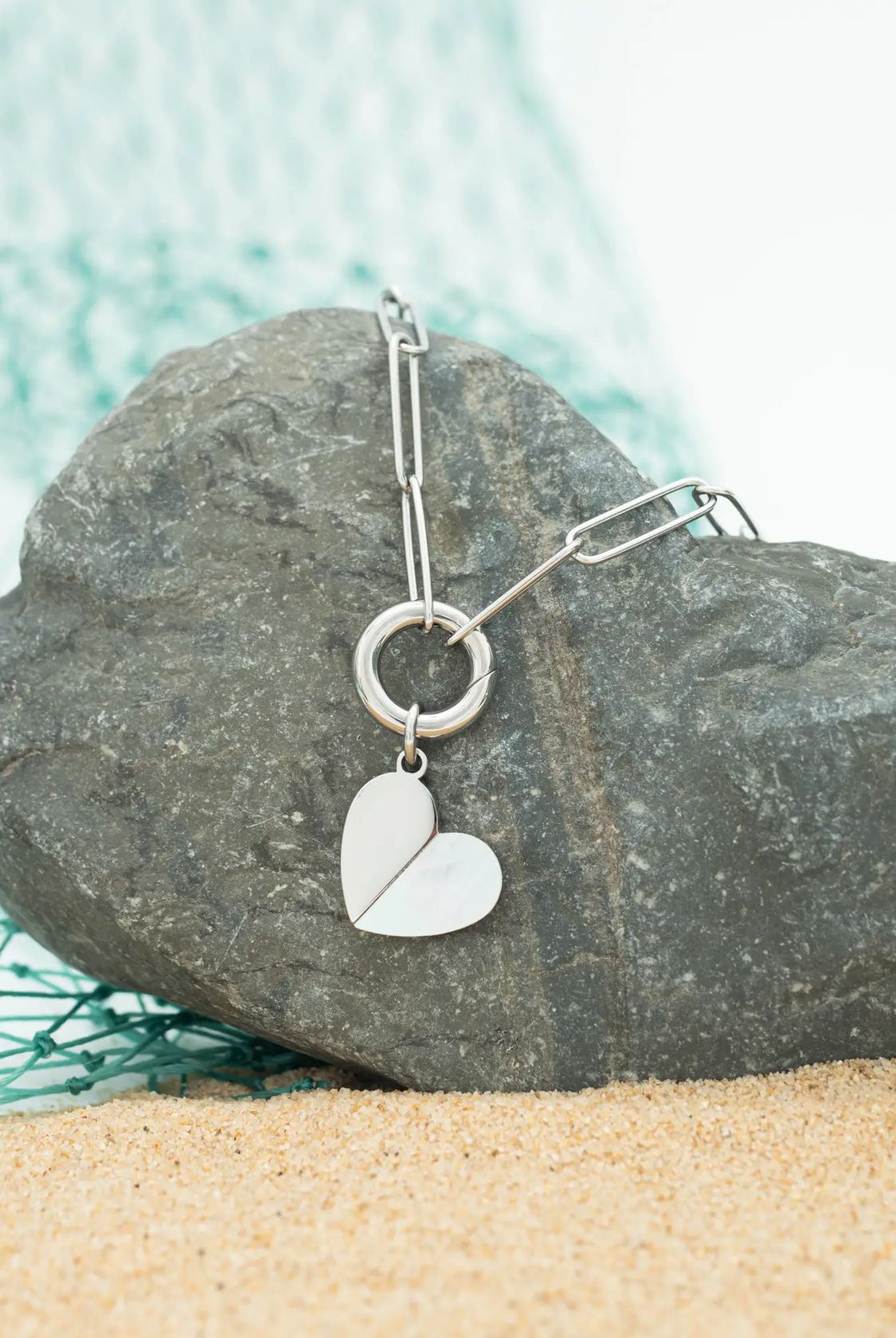 Rose & Lee Co Heart Of Mary Necklace, Silver Necklaces