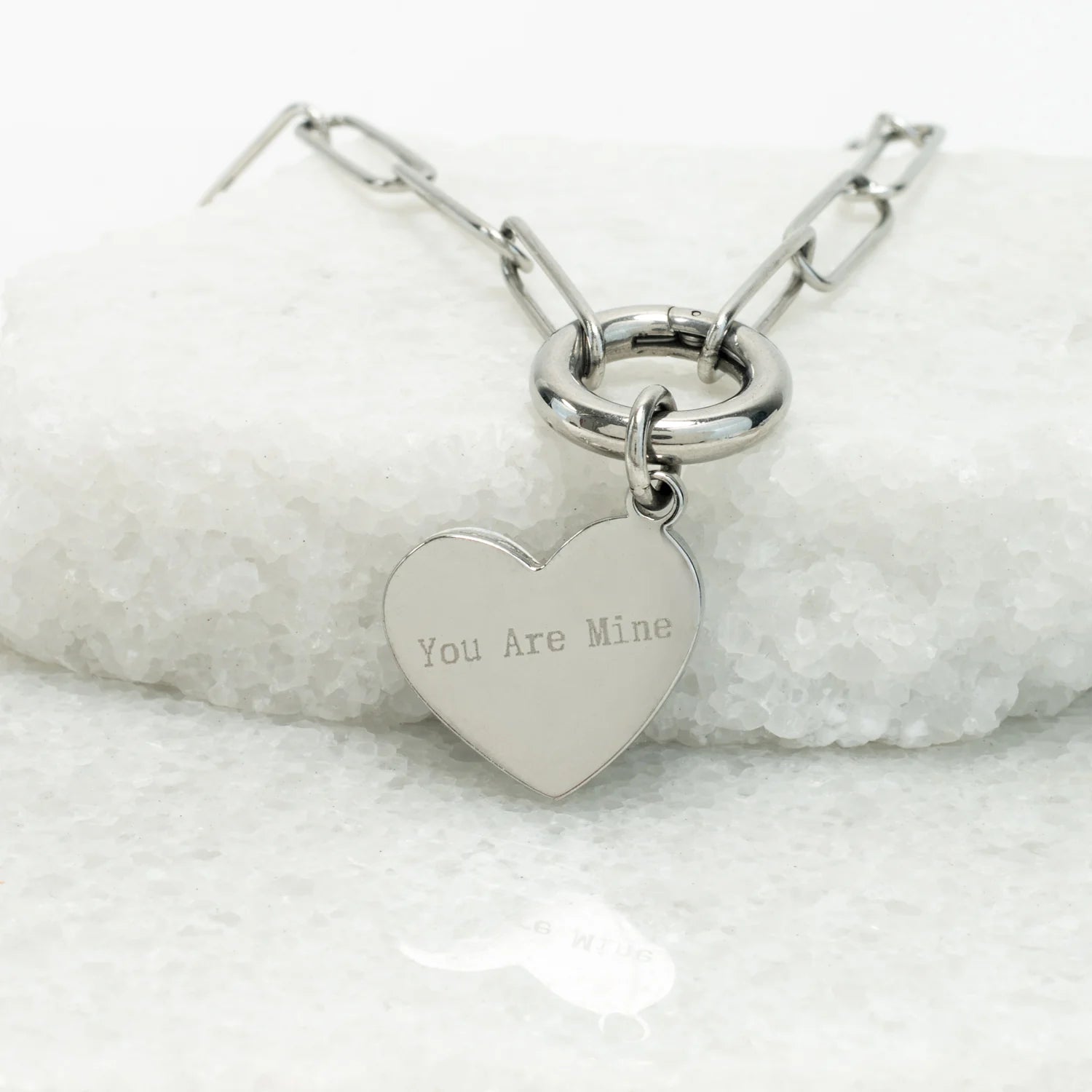Rose & Lee Co Heart Of Mary Necklace, Silver Necklaces