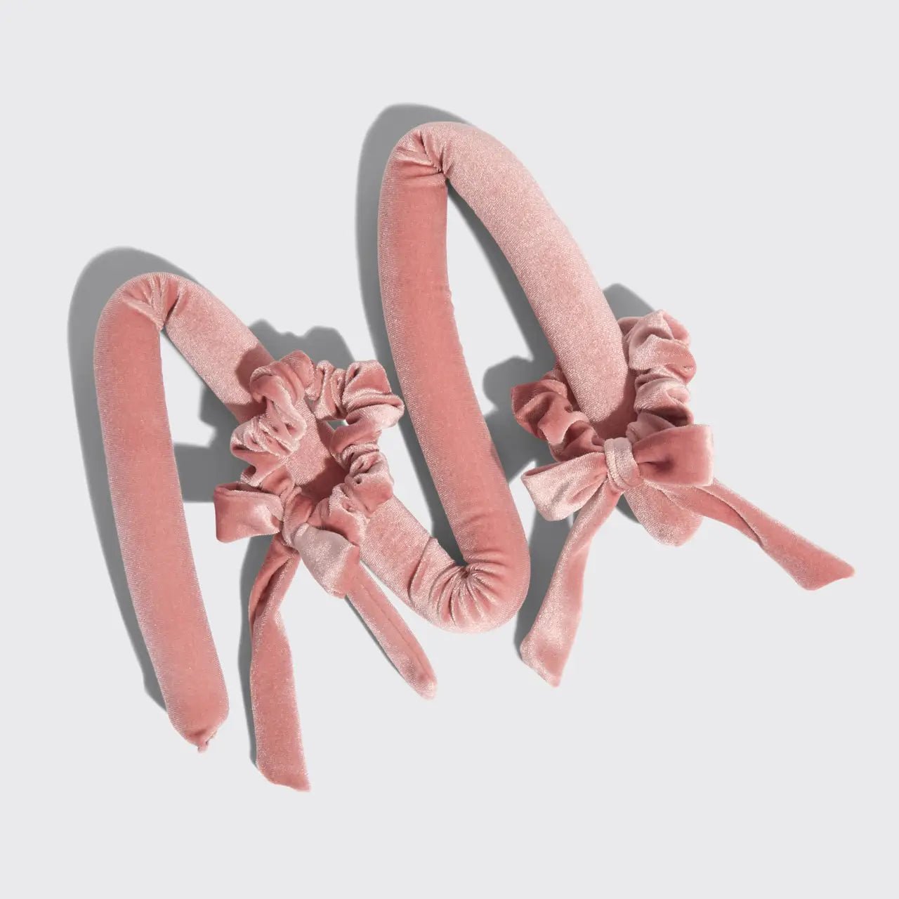 Rose & Lee Co Velvet Heatless Curling Set, Terracotta Hair