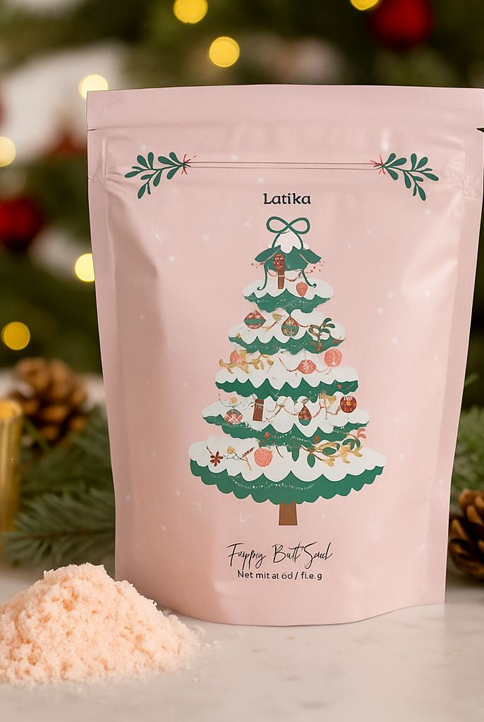 Pink Christmas Tree Holiday Bath Soak