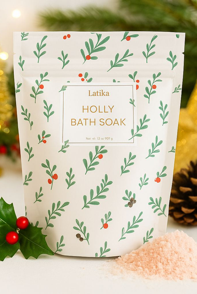 Christmas Holly Holiday Bath Soak