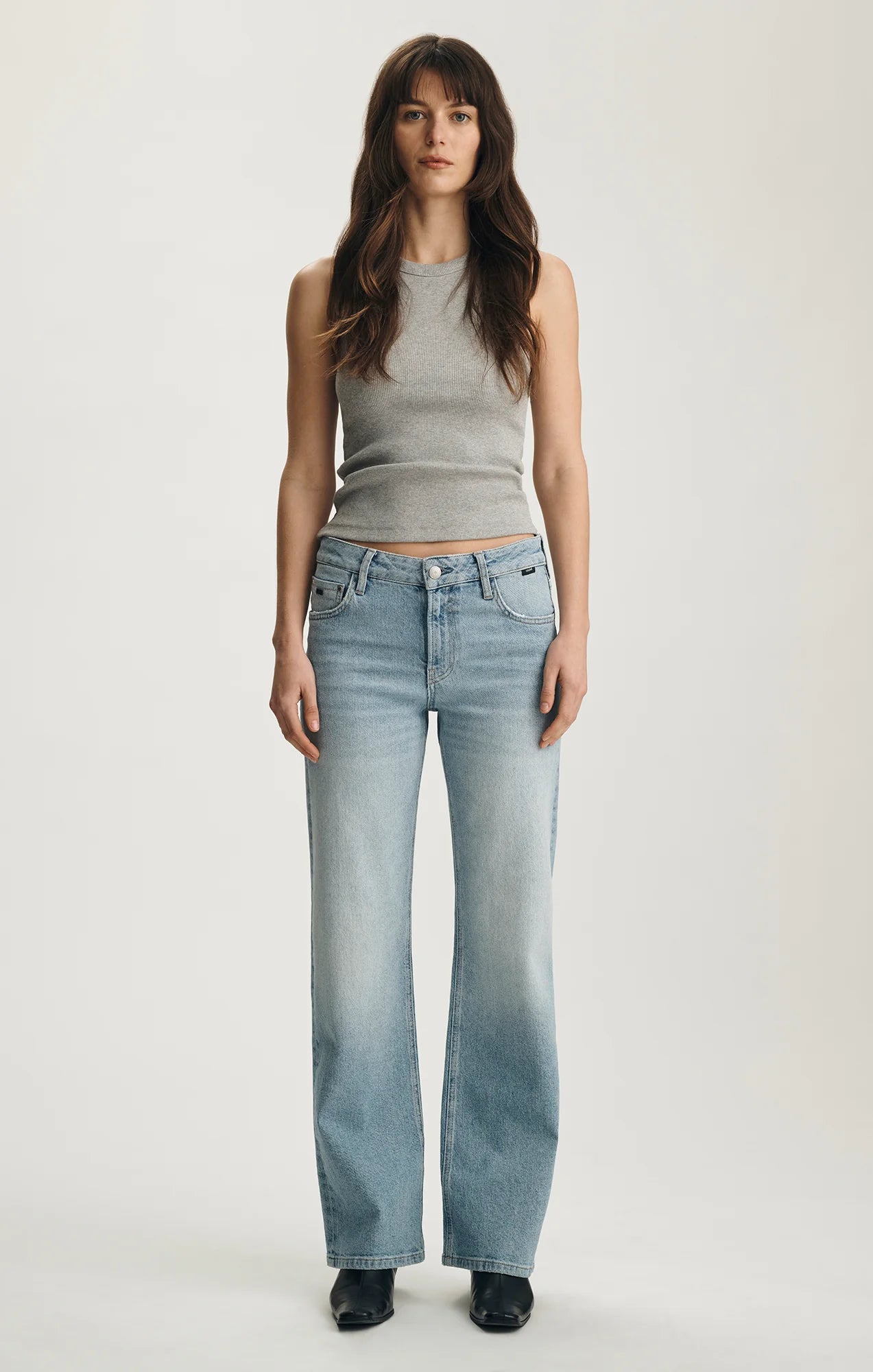 Rose & Lee Co Ibiza Jeans, Light Brushed Blue by Mavi Jeans Denim