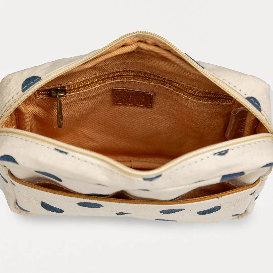 Rose & Lee Co Camera Bag, Indigo Dot Bags