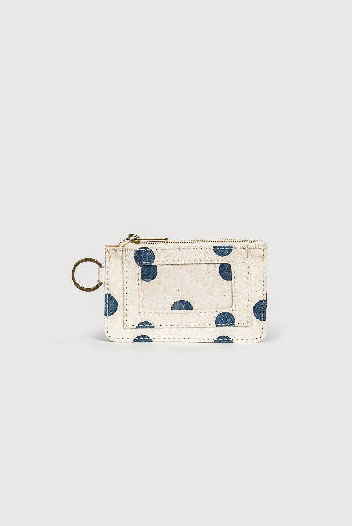 Rose & Lee Co ID Pouch, Indigo Dot Bags