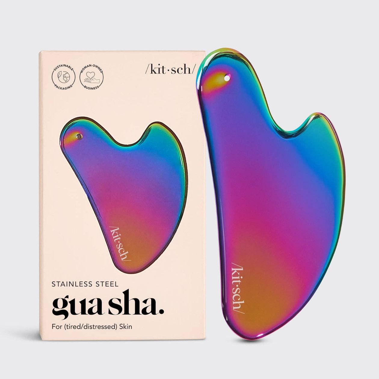 Stainless Steel Iridescent Gua Sha