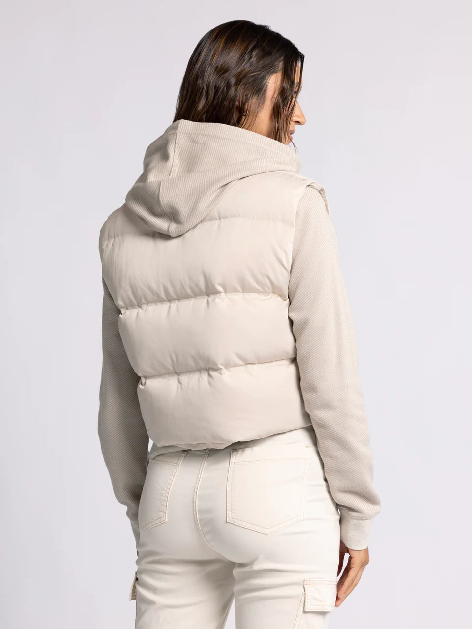 Cream Puffer Vest