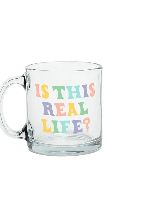 Rose & Lee Co Is This Real Life Glass Mug Drinkware