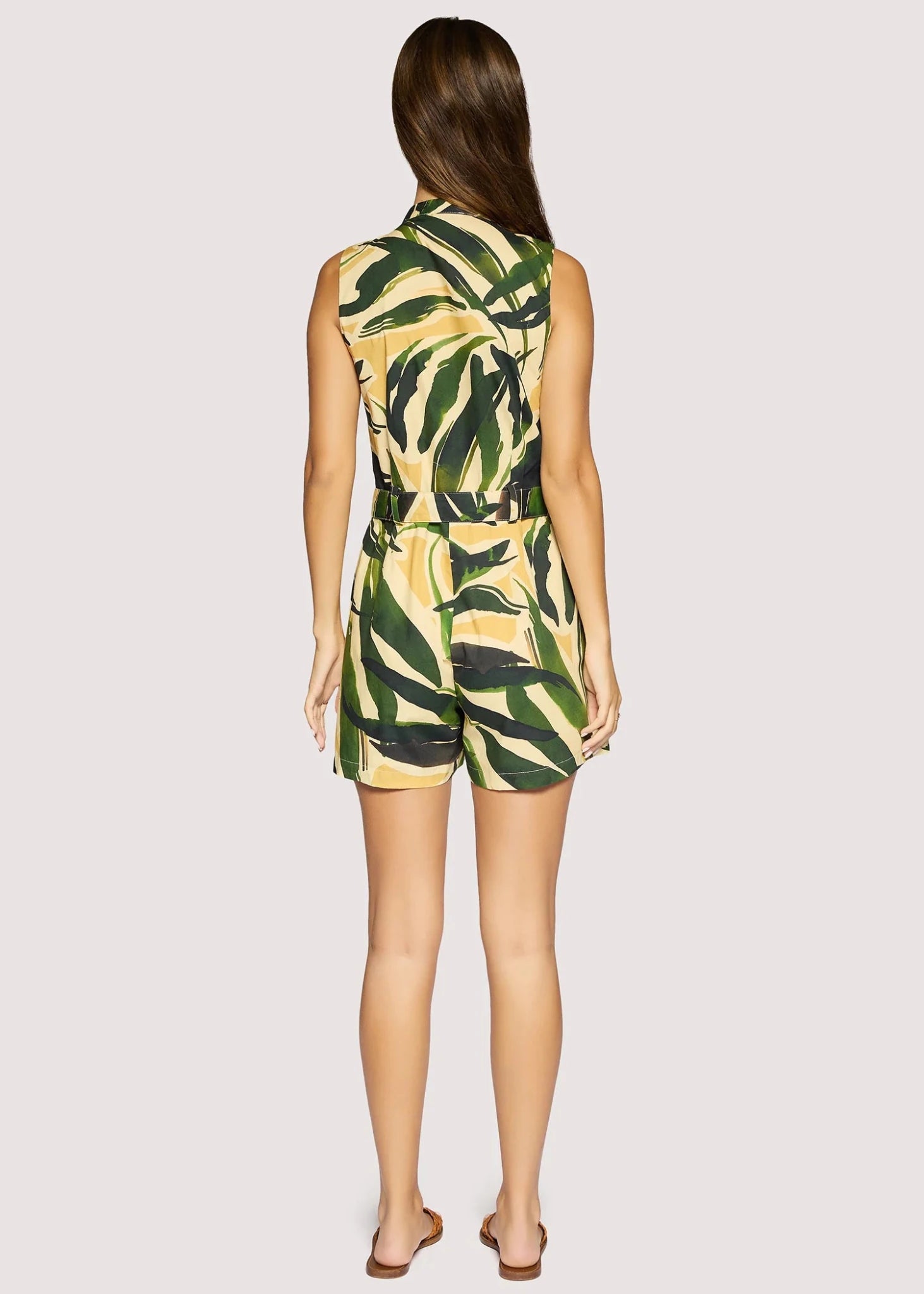 Rose & Lee Co Izabella Romper, Green/Multi Romper