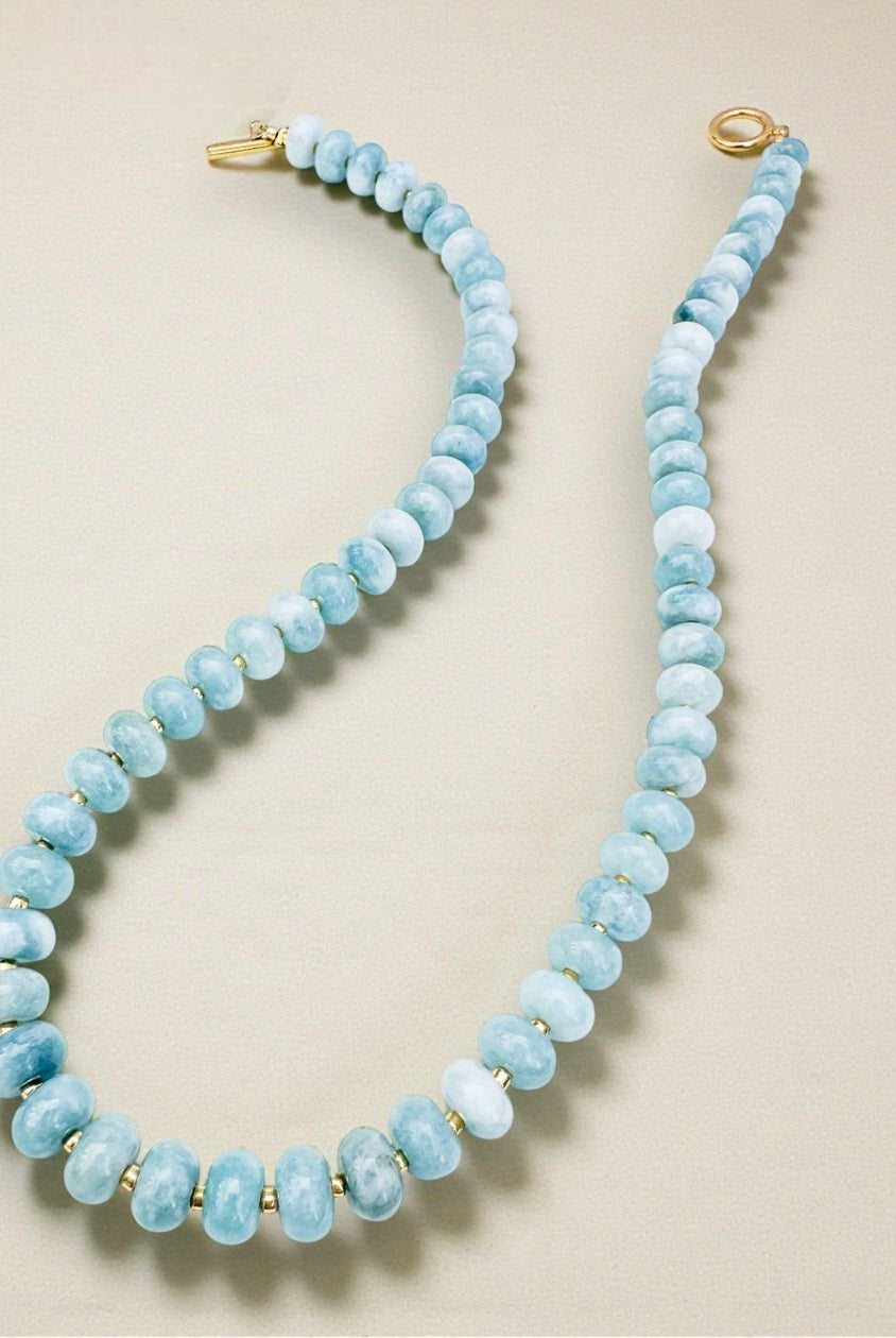 Rose & Lee Co Bold Gemstone Beaded Necklace, Jasper Necklaces