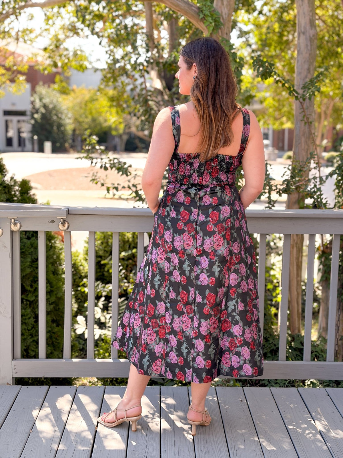 Rose & Lee Co Jazmin Dress, Black/Red Event Dress