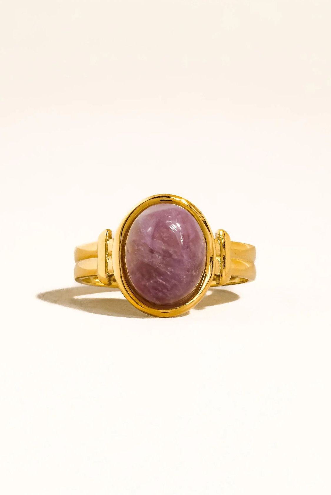 Rose & Lee Co Jett Stone Ring, 18k Gold Rings