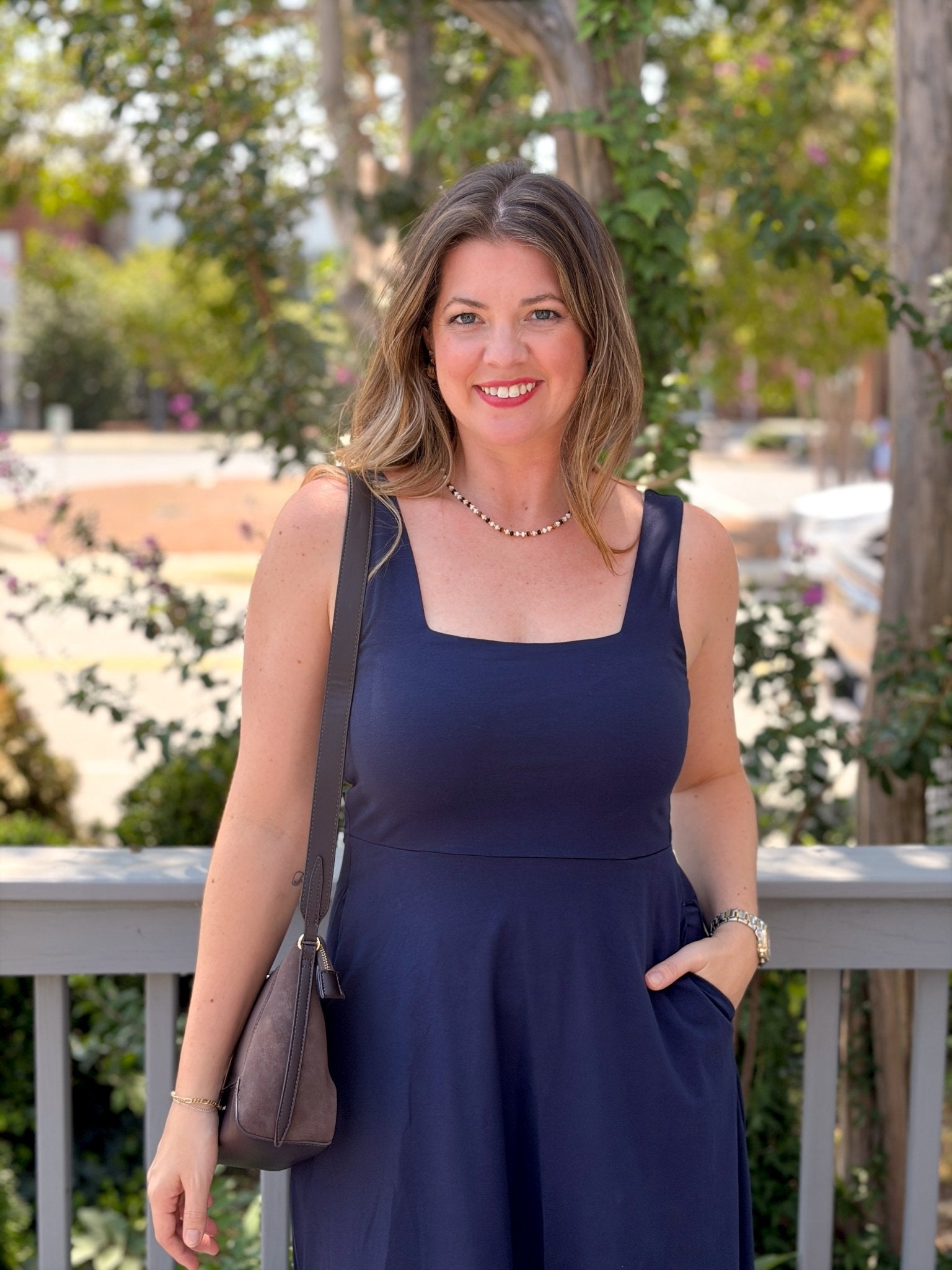 Rose & Lee Co Jewel Dress, Navy by Pact Casual Dresses