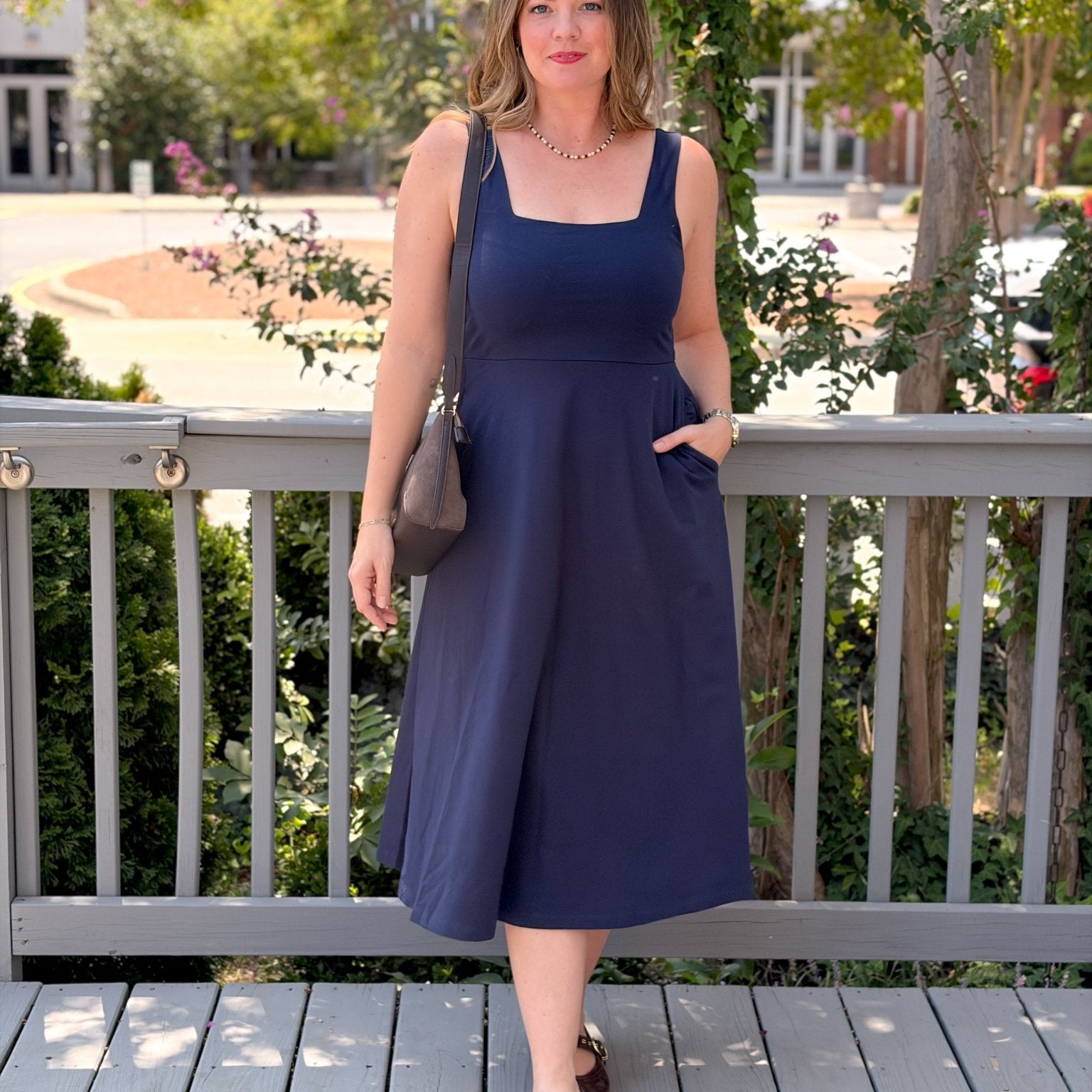 Rose & Lee Co Jewel Dress, Navy by Pact Casual Dresses