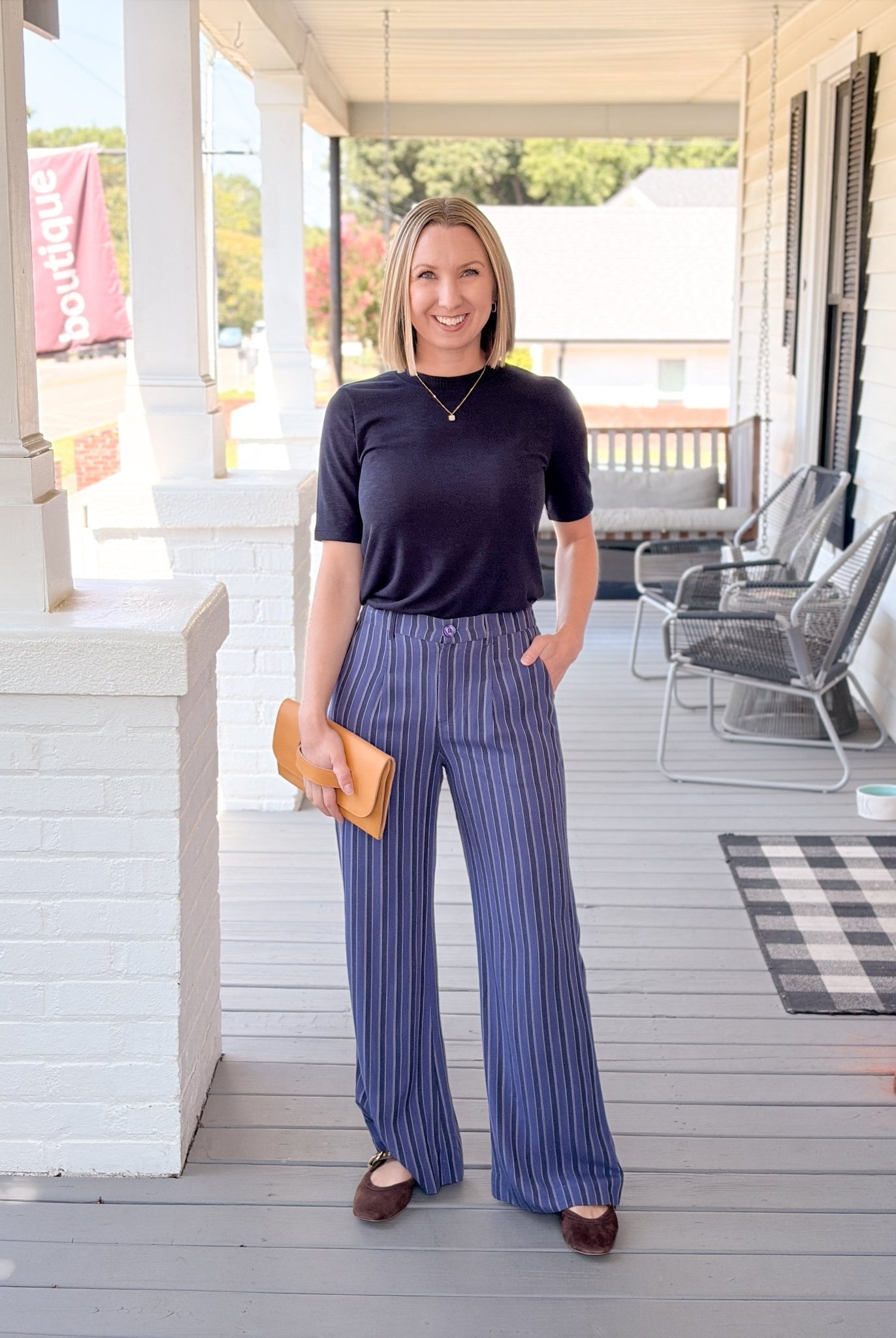 Rose & Lee Co Joanie Pants, Indigo Pants