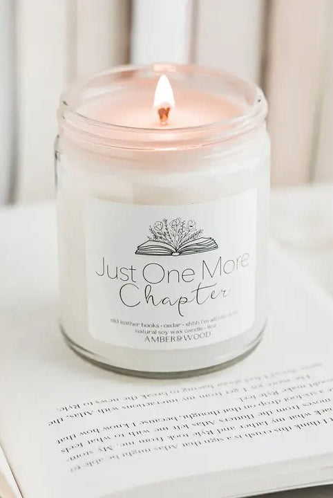Rose & Lee Co Bookish Soy Candle, Just One More Chapter Candles