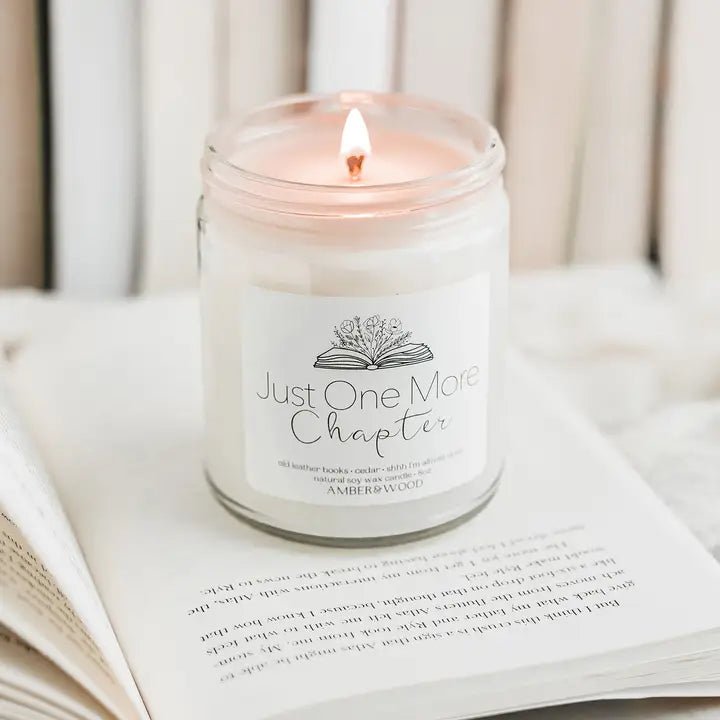 Rose & Lee Co Bookish Soy Candle, Just One More Chapter Candles