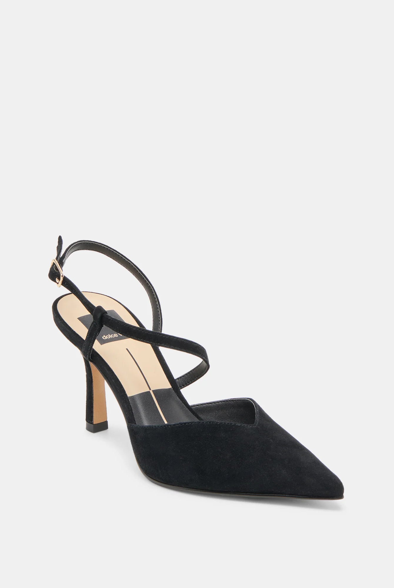 Rose & Lee Co Kamra Heels, Onyx Suede by Dolce Vita Accessories