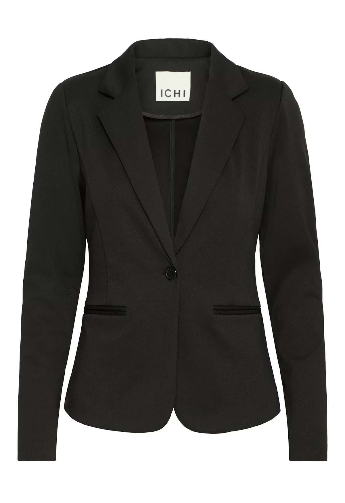 Black Fitted Work Blazer