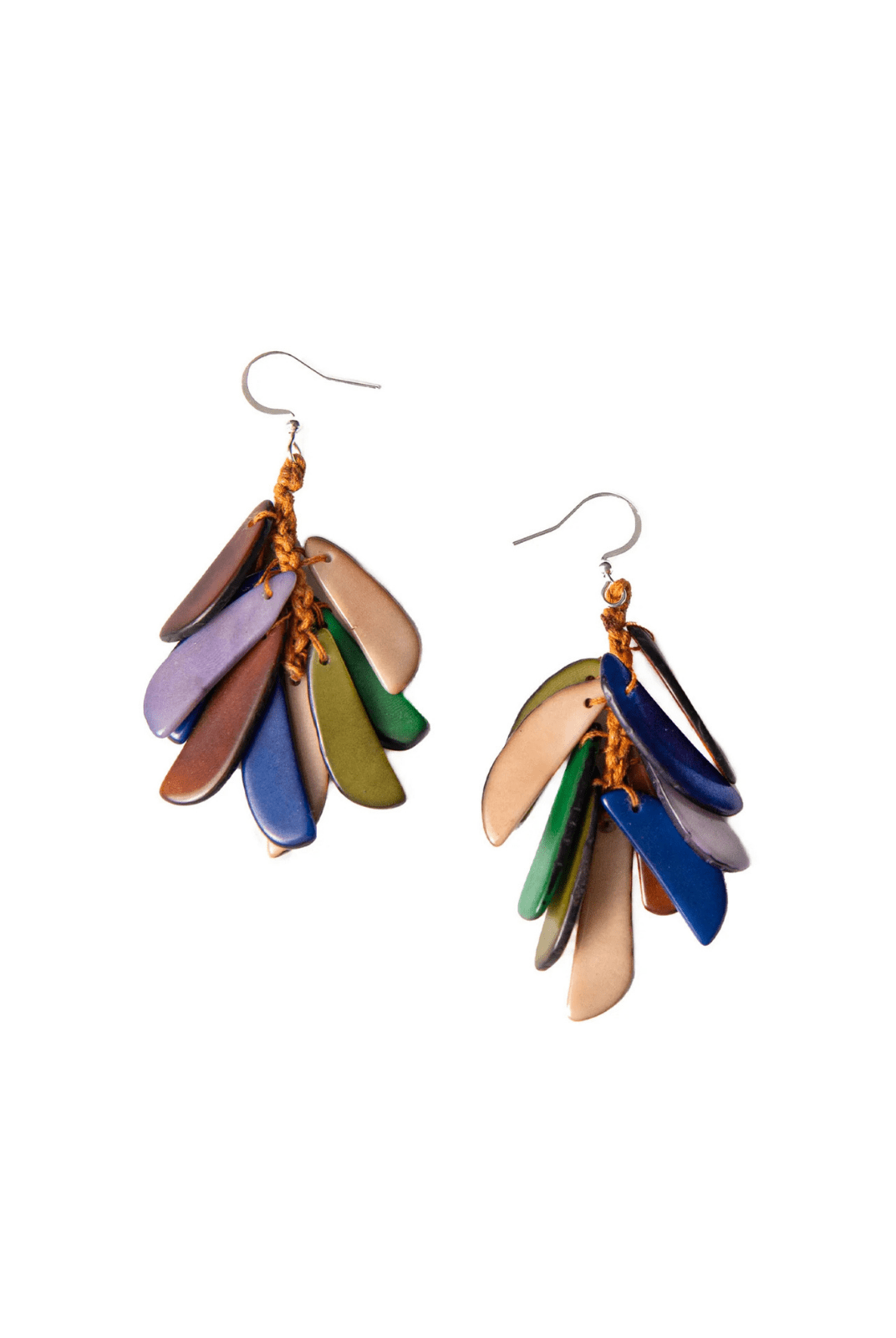 Rose & Lee Co Kendra Earrings, Royal Blue/Lavender Combo Earrings