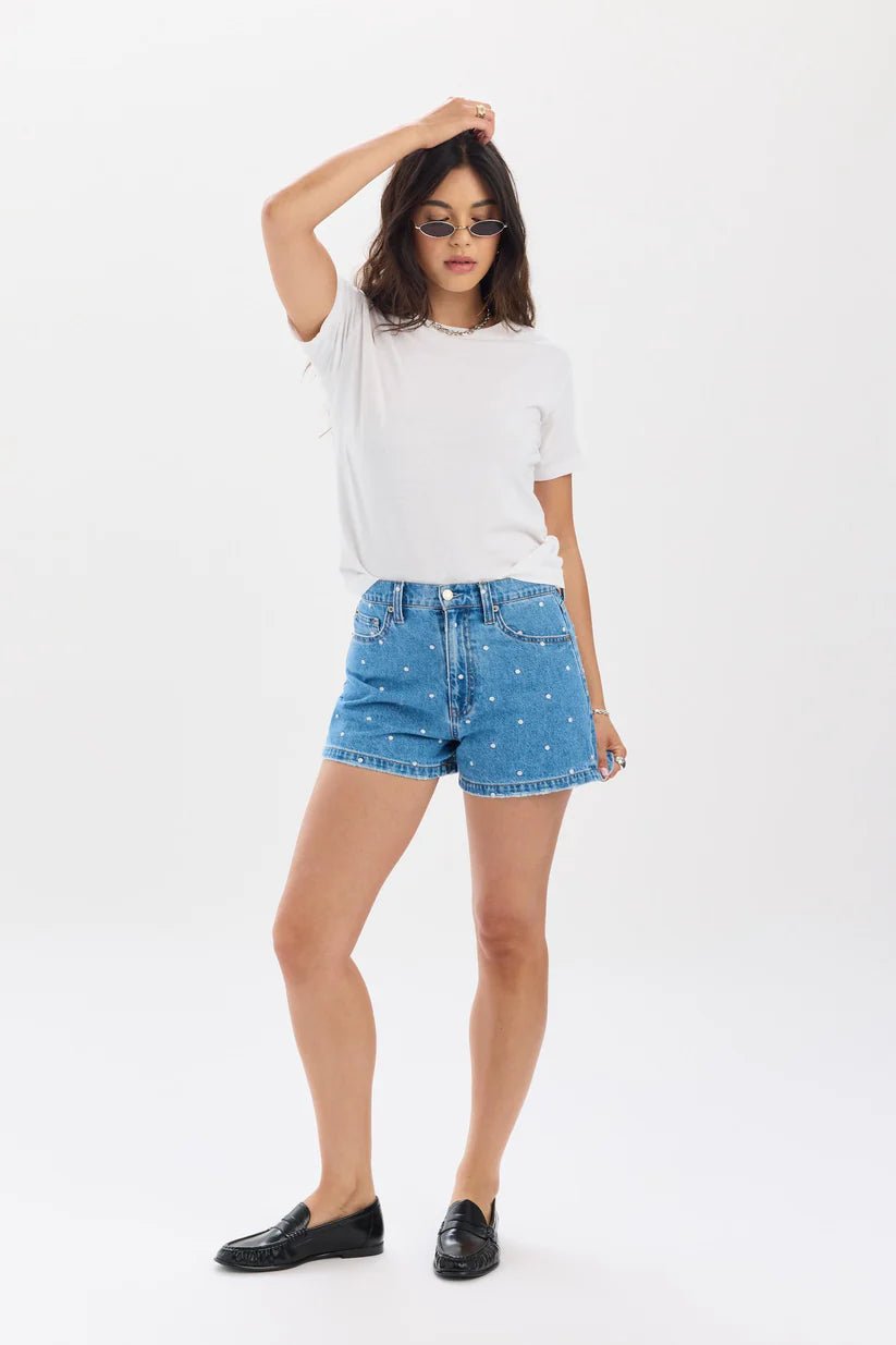 Rose & Lee Co Knockout Jean Shorts, Full Circle Denim Shorts