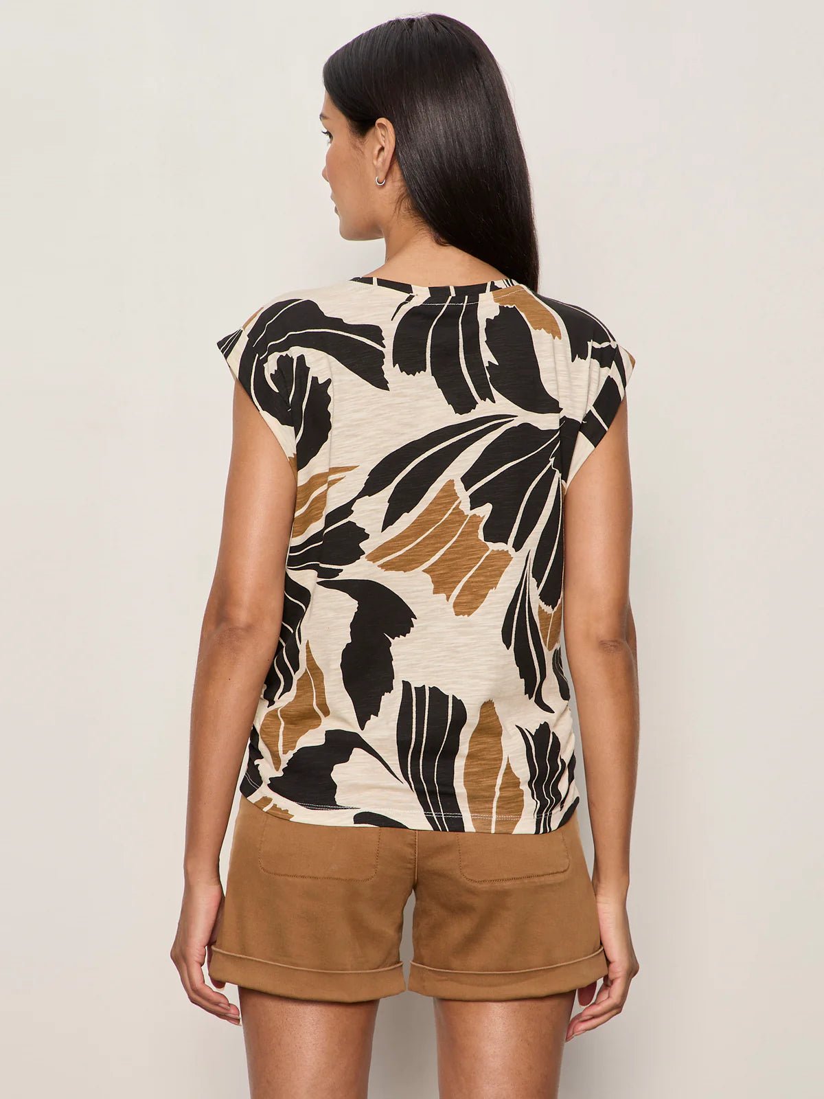 Rose & Lee Co Knotted Muscle Tee, Lotus by Sanctuary short sleeve
