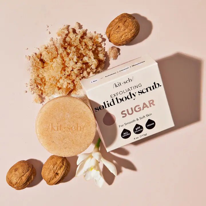 Rose & Lee Co Sugar Exfoliating Body Scrub Bar Bath & Body