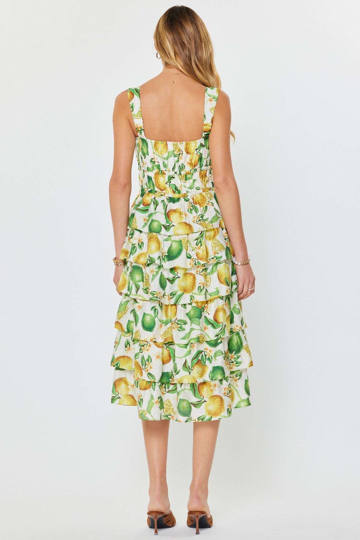 Rose & Lee Co Lauren Dress, Lemon Multi Casual Dresses