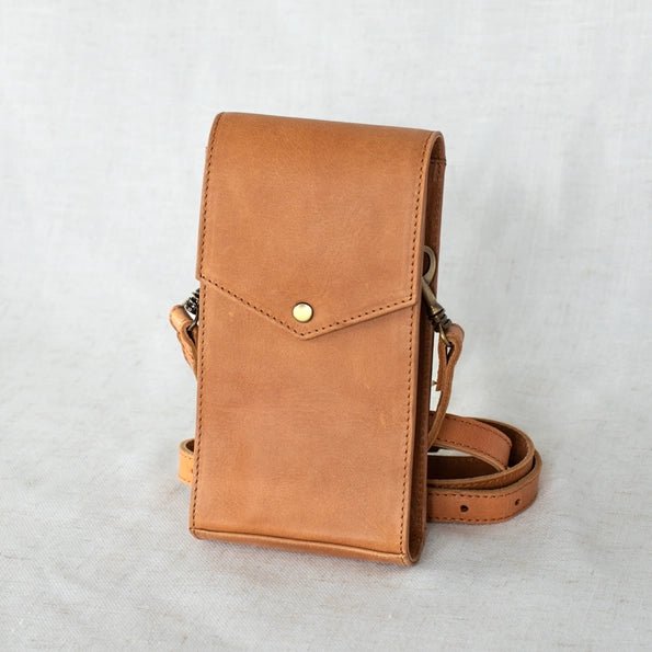 Rose & Lee Co Euro Phone Crossbody Bag, Camel Bags