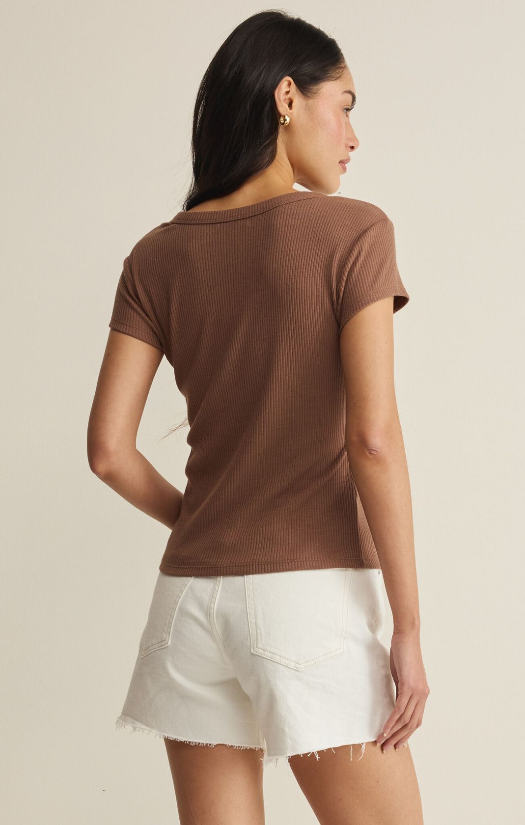 Rose & Lee Co Leisurely Tee, Palo Santo by Z Supply short sleeve
