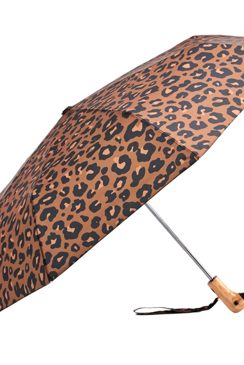 Rose & Lee Co Leopard Compact Eco-Friendly Duck Umbrella Accessories